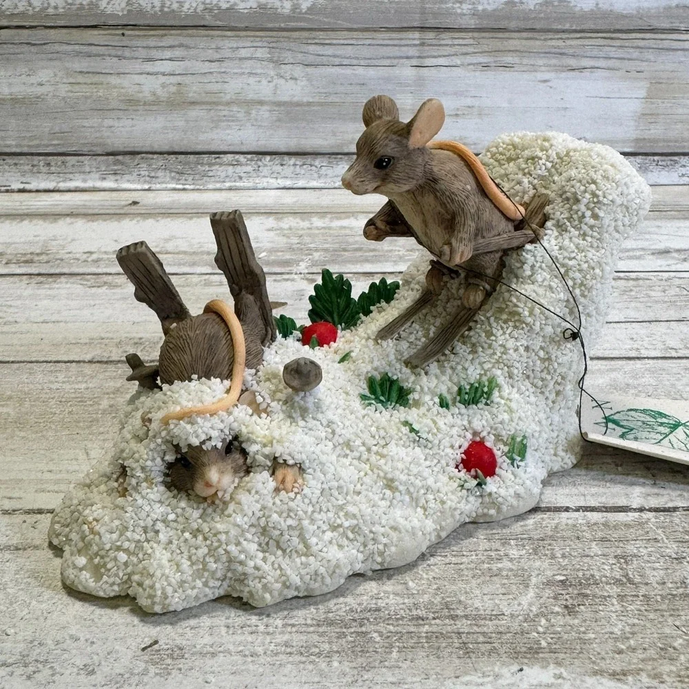 Charming‎ Tails Figurine ~ Hot Doggin Figurine ~ Fitz and Floyd